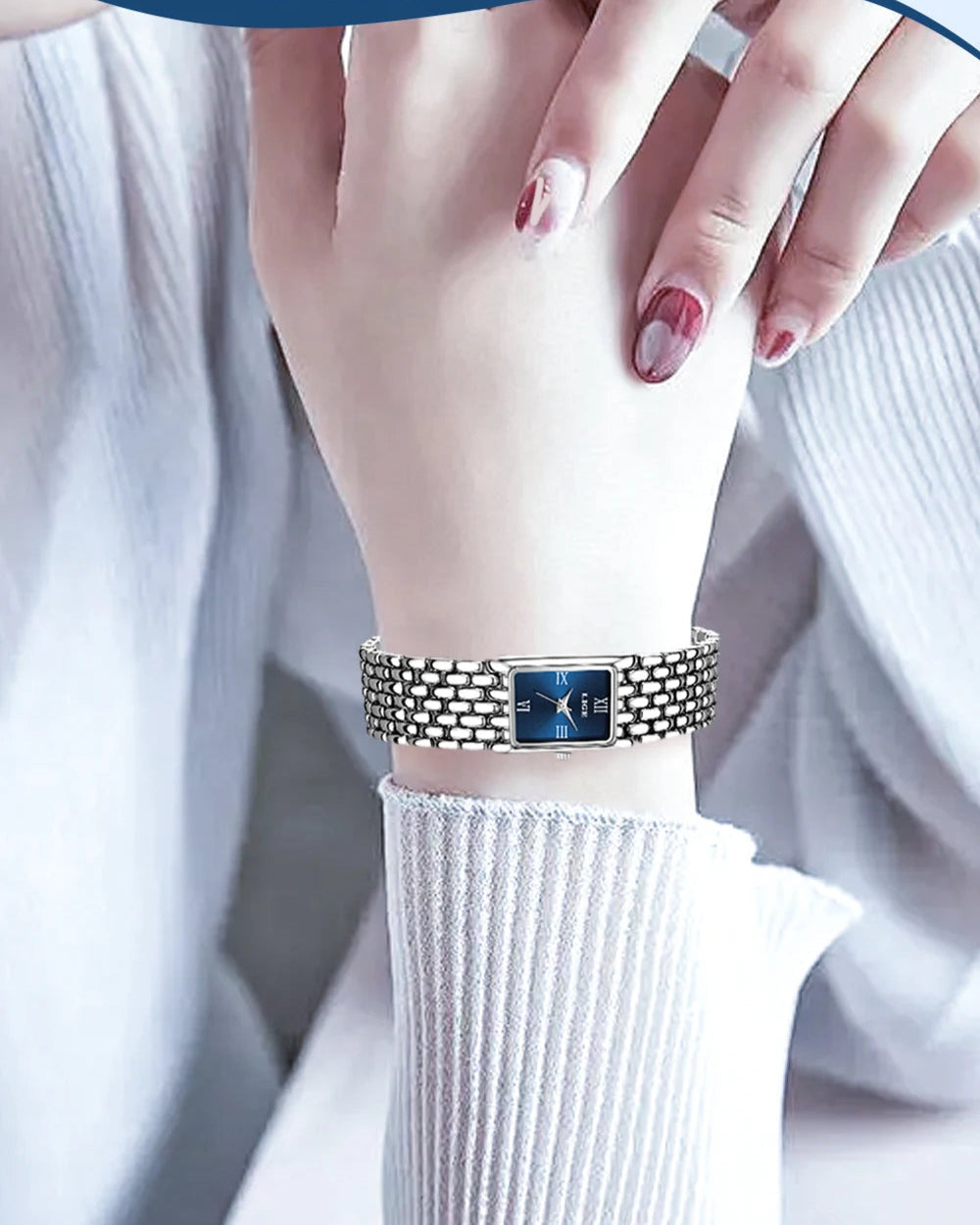 Montre-Bracelet Carrée Quartz Précis