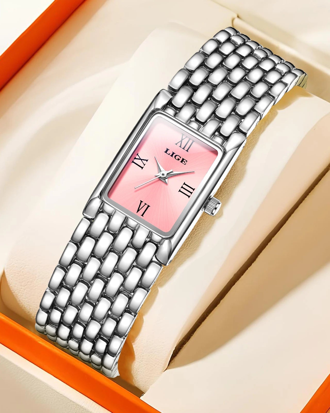 Montre Bracelet Carré design moderne et précision